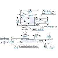 Panasonic Inductieve naderingsschakelaar PNP GX-F15B-P - thumbnail