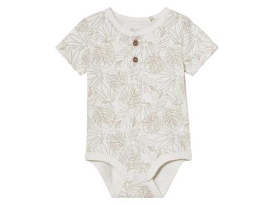 lupilu Baby romper (bladeren klein/wit, 74/80) lupilu Baby romper (bladeren klein/wit, 74/80)