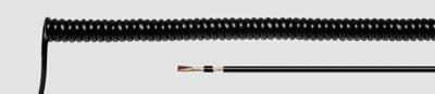HELU 85902 Spiraalkabel LiF12YD11Y 500 mm / 2000 mm 2 x 0.14 mm² Zwart 1 stuk(s)