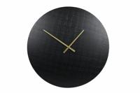 Wandklok Zurich L zwart metaal 55x55x2cm - thumbnail