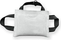 Bijtkussen mini - chroomleer - drie handvaten - 13cm x 16cm - thumbnail