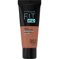 Maybelline Fit Me Matte & Poreless Foundation 352 Truffle – medium dekkende foundation voor normale tot vette huid met matte finish – foundations op waterbasis die zichtbaar poriën verkleinen - 30 ml - thumbnail