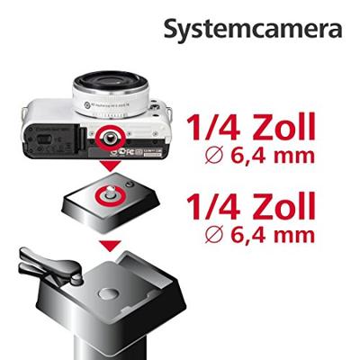 Hama Snelkoppelingsplaat voor Star 55-64, Gamma 153, Action 165 Camera accessoire