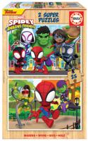Puzzel Educa Spidey & His Amazing Friends (2 x 25 pcs) - thumbnail