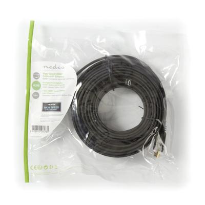 Nedis CVGP34100BK50 Platte High Speed Hdmi-kabel Met Ethernet Hdmi-connector - Hdmi-connector 5,0 M Zwart
