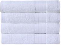 Good Morning Handdoeken set van 4 "Uni" - Wit - (50x100 cm) - Katoen - thumbnail