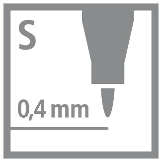 STABILO OHPen, permanent marker, fine 0.7 mm, zwart, per stuk