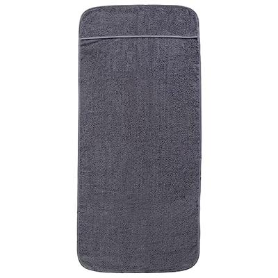 VidaXL Strandhanddoeken 2 st 400 g/m² 60x135 cm stof antracietkleurig