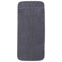 VidaXL Strandhanddoeken 2 st 400 g/m² 60x135 cm stof antracietkleurig - thumbnail