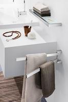 Zack Linea Handdoekstangen 11.5 44.5cm Mat Gesatineerd RVS 40380 - thumbnail