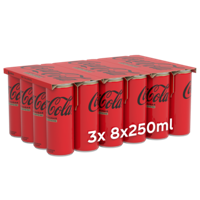 Coca Cola Zero Caffeïnevrij Tray - thumbnail