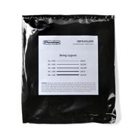 Dunlop DBFS40120S Flatwound Short Scale 40-120 voor 5-snarige basgitaar - thumbnail