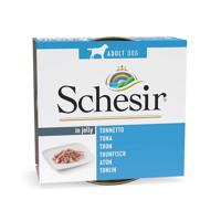 Schesir tonijn (jelly) natvoer hond (blikjes) 1 tray (10 x 150 g) - thumbnail