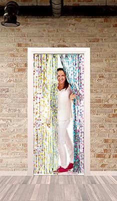 Deurgordijn Folie Multicolor Stippen (2x1m)