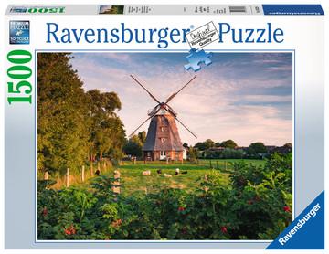 Puzzel ravensburger windmolen aan oostzee 1500st