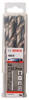 Bosch Accessories 2608585545 2608585545 HSS Metaal-spiraalboor 12.9 mm Gezamenlijke lengte 151 mm Geslepen DIN 338 Cilinderschacht 5 stuk(s)