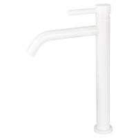 Wastafelmengkraan Differnz Hoog Gebogen Mat Wit Differnz - thumbnail