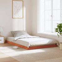 Bedframe massief grenenhout wasbruin 120x200 cm - thumbnail