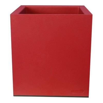 Bloempot Riviera Rood Plastic Vierkant 40 x 40 cm