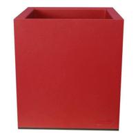 Bloempot Riviera Rood Plastic Vierkant 40 x 40 cm - thumbnail