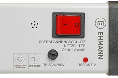 Ehmann 0207x01053301 Overspanningsveilige stekkerdoos 5-voudig Grijs Randaarde stekker 1 stuk(s) Ehmann 0207x01053301 Overspanningsveilige stekkerdoos 5-voudig Grijs Randaarde stekker 1 stuk(s)