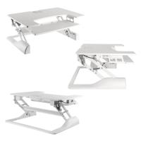 Neomounts ns-ws100white sit/stand workplace 1 monitor, 15 kg, height adjust: 130 - 500 - thumbnail
