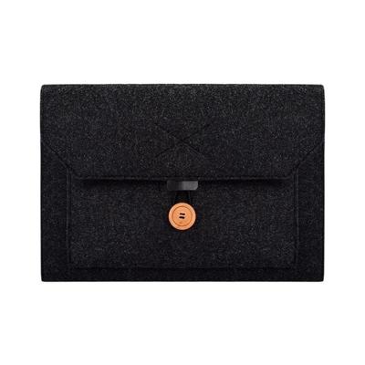 ND06 Multi-Purpose vilt knop laptop Inner Bag voor 13 3 inch laptop (zwart)