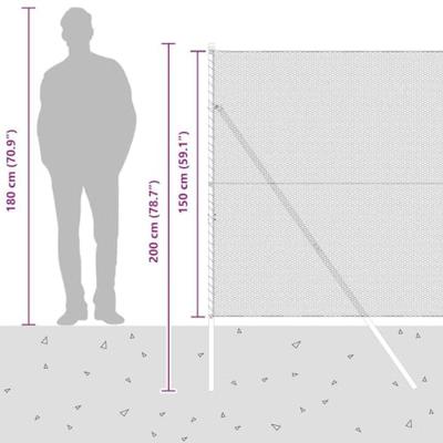 VidaXL Afrasteringspaal zilver 10 x 1,5 m (13 mm gaas) staal VidaXL Afrasteringspaal zilver 10 x 1,5 m (13 mm gaas) staal