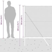 VidaXL Afrasteringspaal groen 10 x 1,5 m (13 mm gaas) staal en pvc - thumbnail