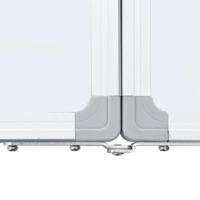 Whiteboard magnetisch inklapbaar 120x100x1,7 cm aluminium - thumbnail