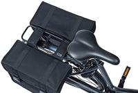 Basil kavan eco classic 46l dubbele fietstas zwart - thumbnail