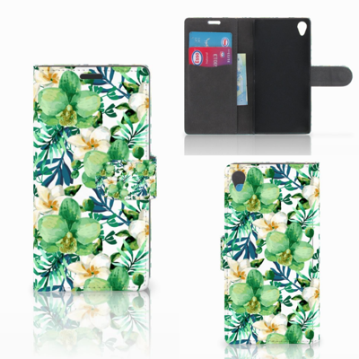 Sony Xperia Z3 Hoesje Orchidee Groen Sony Xperia Z3 Hoesje Orchidee Groen