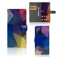 Samsung Galaxy Note20 Ultra | Book Case | Polygon Dark - thumbnail