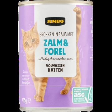 Jumbo Brokken in Saus met Zalm & Forel 415 g