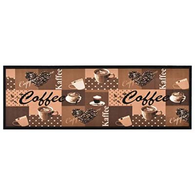 VidaXL Keukenmat wasbaar coffee 45x150 cm bruin VidaXL Keukenmat wasbaar coffee 45x150 cm bruin