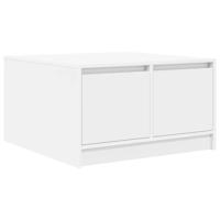 Salontafel met lades 70,5x70x40 cm wit - thumbnail