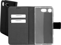 Premium Wallet TPU Case Sony Xperia XZ1 Compact - Smartphonehoesje - Booktype - PU leer - inclusief pashouder - zwart - thumbnail