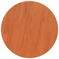 Tafelblad rond 50x2,5 cm massief grenenhout wasbruin - thumbnail