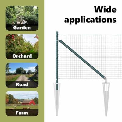 VidaXL Afrasteringspaal groen 10 x 0,5 m (25 x 25 mm gaas) staal