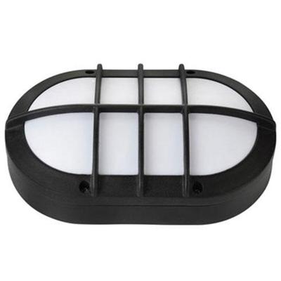 LED Buitenlamp Rapan Wand - Mat Zwart Aluminium - 8W 4000K Ovaal