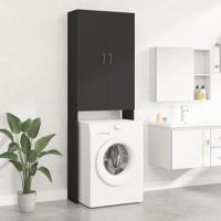 VidaXL Wasmachinekast 64x25,5x190 cm zwart - thumbnail