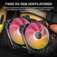 Corsair iCUE LINK TITAN RX RGB Processor Alles-in-één vloeistofkoeler 14 cm Zwart 1 stuk(s) - thumbnail