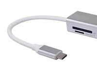 Equip 128958 usb-c to 4-port usb 3.0 hubs, usb 3.2 gen 1 type-c, type-a, 5000 mbit/s, silver - thumbnail