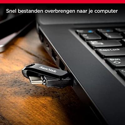 SanDisk Ultra Dual Drive Go USB flash drive 64 GB USB Type-A / USB Type-C 3.2 Gen 1 (3.1 Gen 1) Zwart