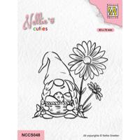 Nellie's Choice • nellie's cuties clear stamp easter gnome with flowers - thumbnail