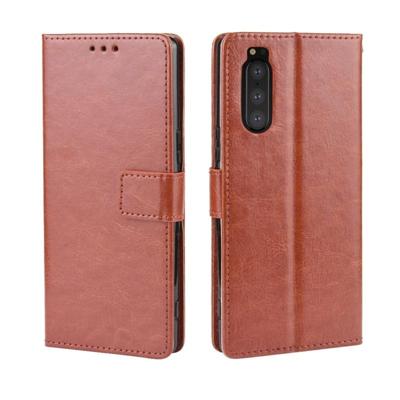Retro Crazy Horse textuur horizontale Flip lederen case voor Sony Xperia 2 met houder & kaartsleuven & fotolijstjes (bruin) Retro Crazy Horse textuur horizontale Flip lederen case voor Sony Xperia 2 met houder & kaartsleuven & fotolijstjes (bruin)