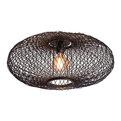 GOOD&MOJO Plafondlamp 'Cango' Bamboe, kleur Zwart