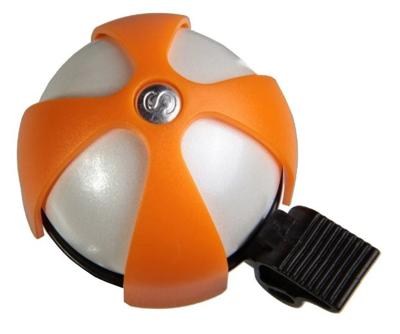 Simson fietsbel sport wit-oranje op kaart