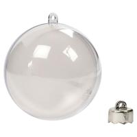 Creativ Company decoratie kerstballen tweedelig, 5st. - thumbnail