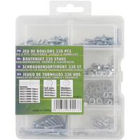Kruiskopbouten, moeren en sluitringen 330 stuks - thumbnail